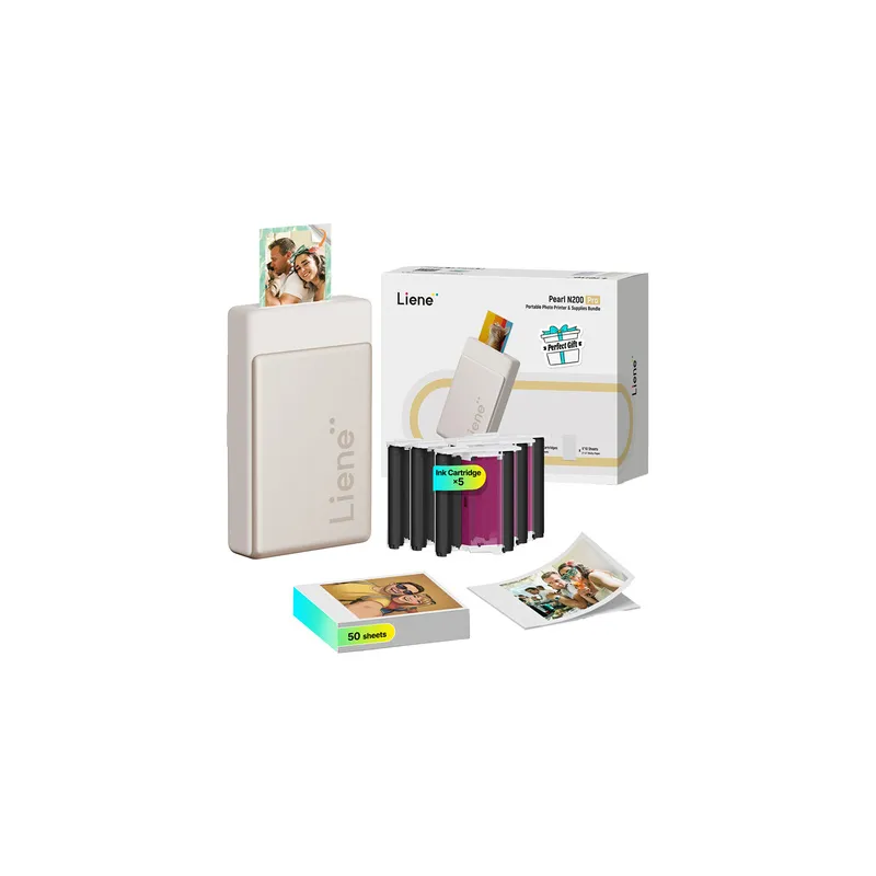 Liene Pearl N200 Pro 2x3" Portable Photo Printer Kit (Gold)
